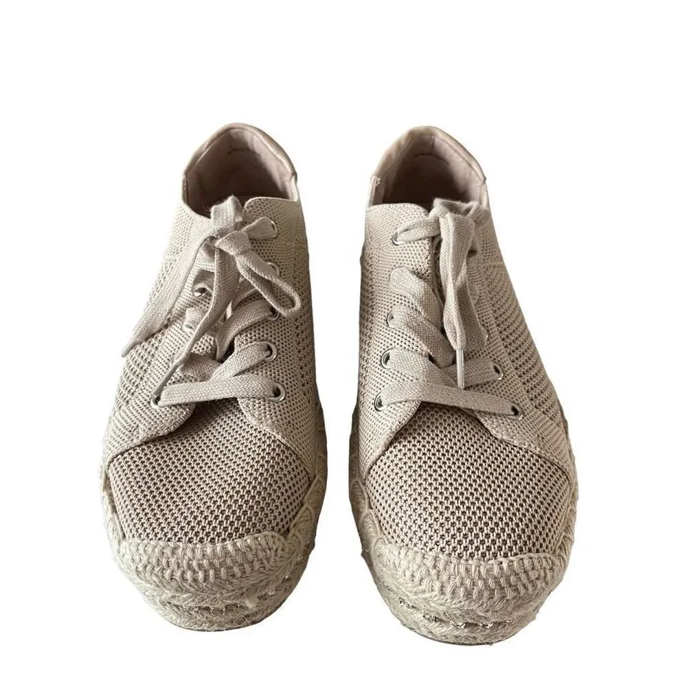 Chelsea & Violet Vitna Flatform Espadrilles Shoes 7